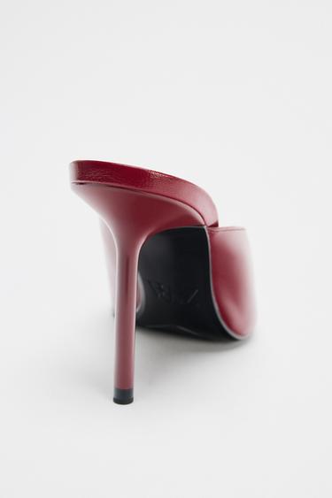 SANDALES BOUT OUVERT - Bordeaux de Zara - Image 3