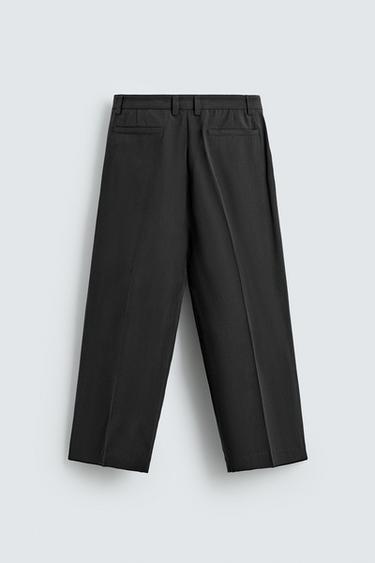 RELAXED FIT FLOWING TROUSERS - Black by Zara - Image 5