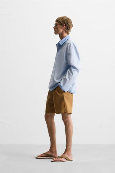 WASHED RELAXED FIT POLO SHIRT - Blue by Zara - Image 3