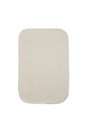 MANTA BEBÉ VELOUR ESTAMPADO TRÉBOL - Crudo de Zara