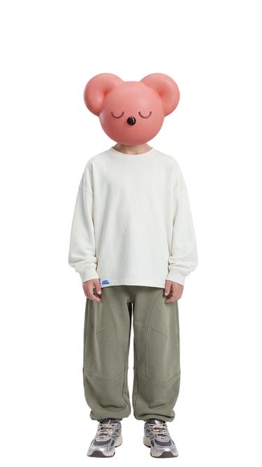 PANTALONI BALLOON COMBINAȚI PIQUÉ - Kaki deschis de la Zara