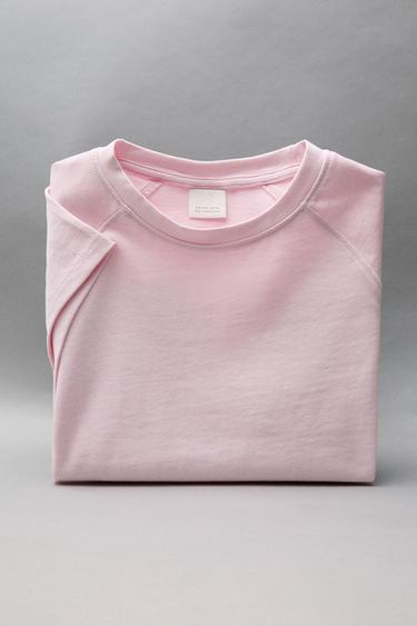 CAMISETA LISA - Rosa da Zara