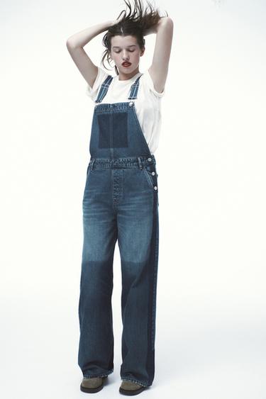 TRF DENIM JUMPSUIT - Navy blue by Zara - Image 1