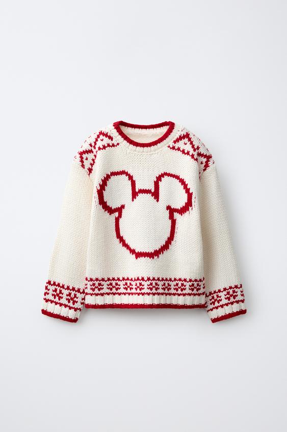 MICKEY MOUSE © DISNEY WOOL BLEND JUMPER - Ecru by Zara - Image 0