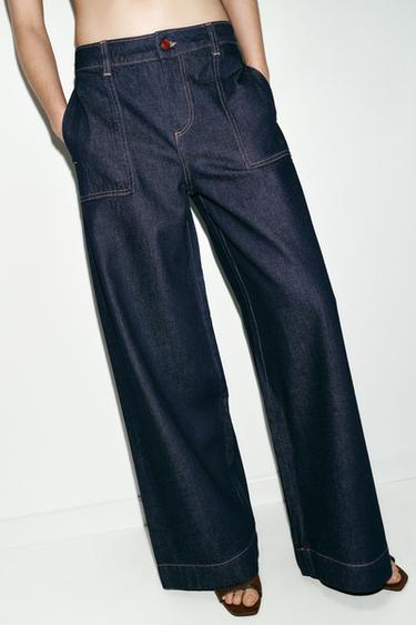 Z1975 MID-WAIST WIDE-LEG JEANS - Blue by Zara