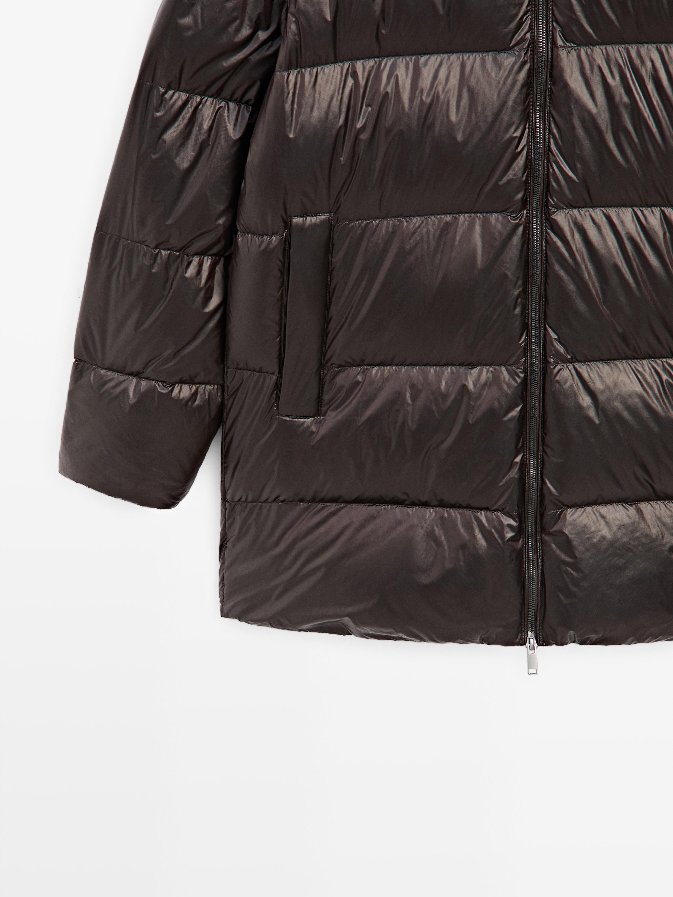 Water-repellent down blend jacket