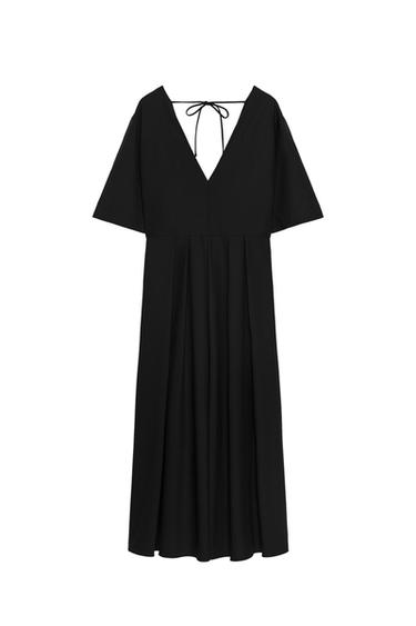ZW COLLECTION V-NECK MIDI DRESS