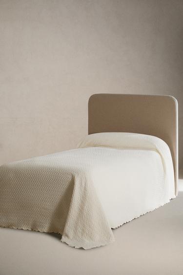 CHILDREN'S MINI WAFFLE TEXTURE BEDSPREAD - Ecru by Zara - Image 1