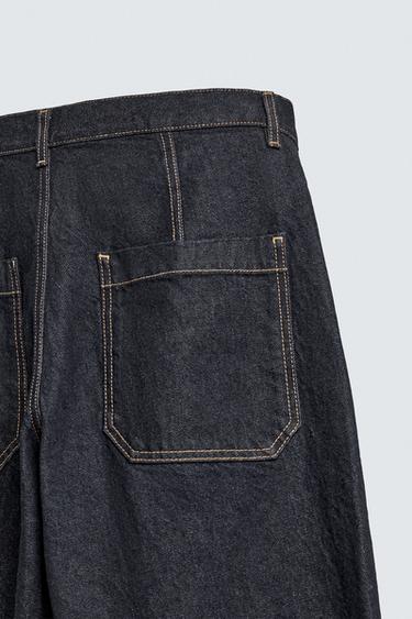 JEAN BAGGY COUPE COUTURE TORSADÉE - Bleu de Zara - Image 9