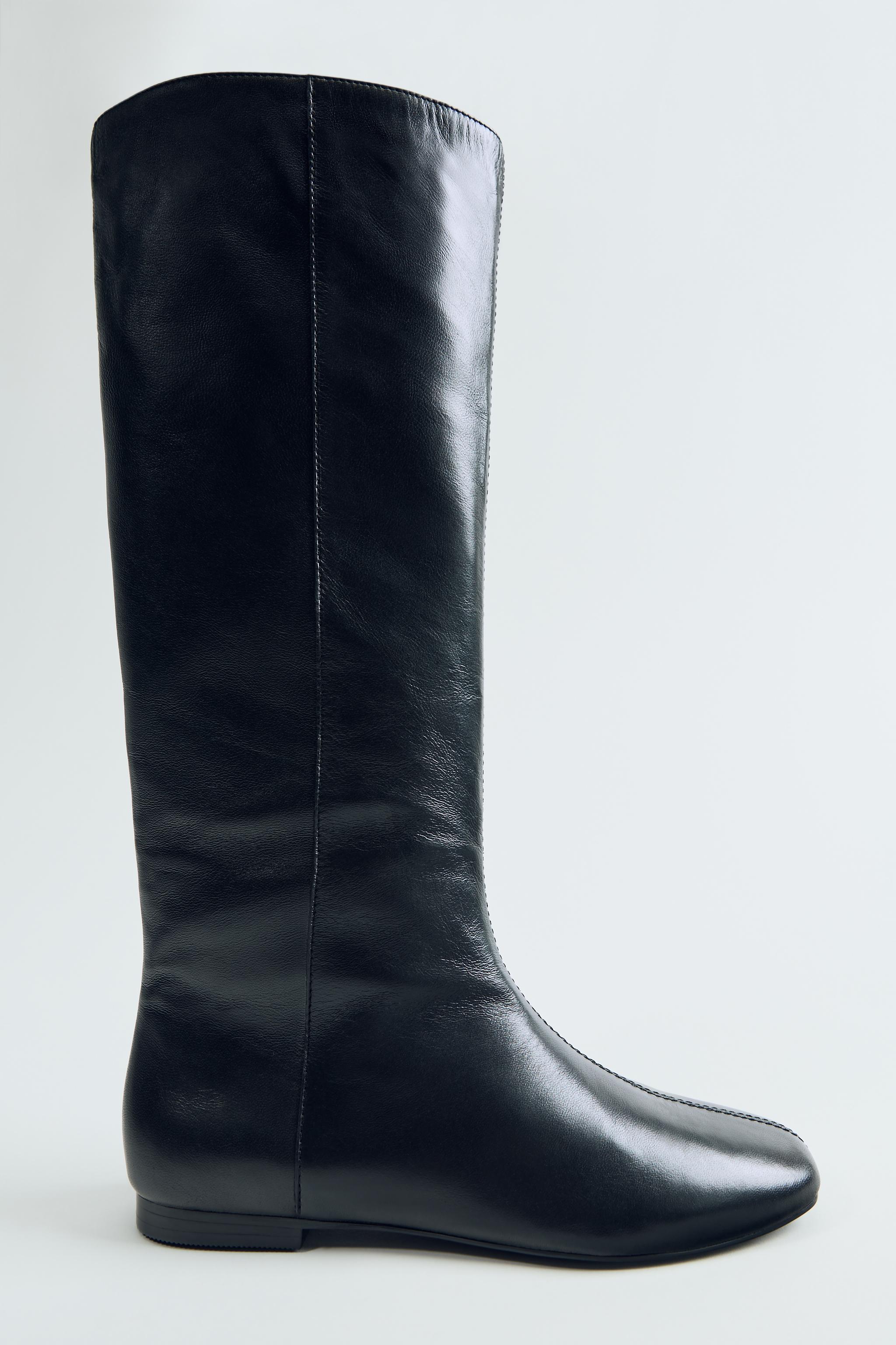 Zara knee length boots cheap