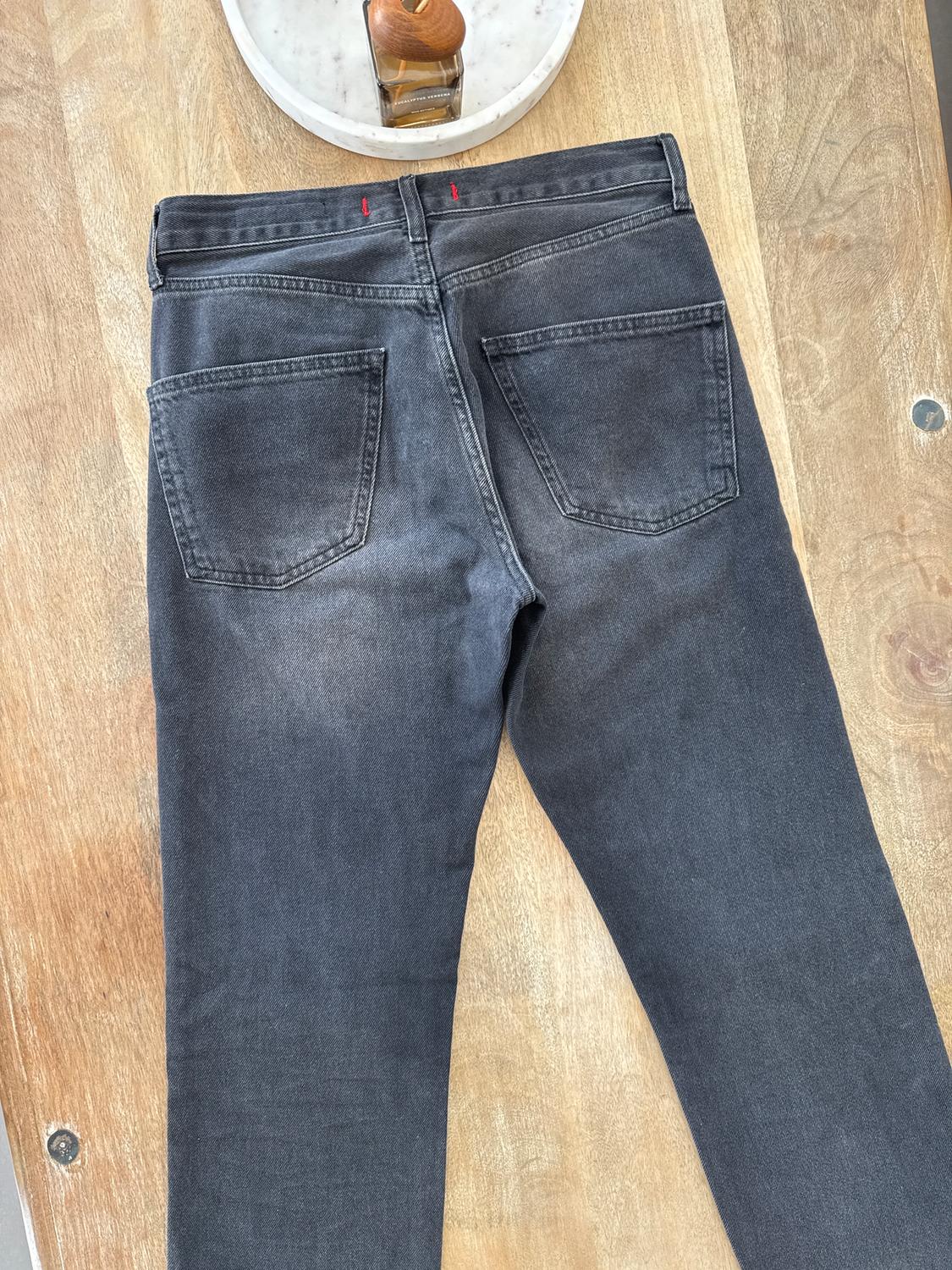 ZW COLLECTION STRAIGHT-LEG HIGH-WAIST FULL LENGTH JEANS - Image 3