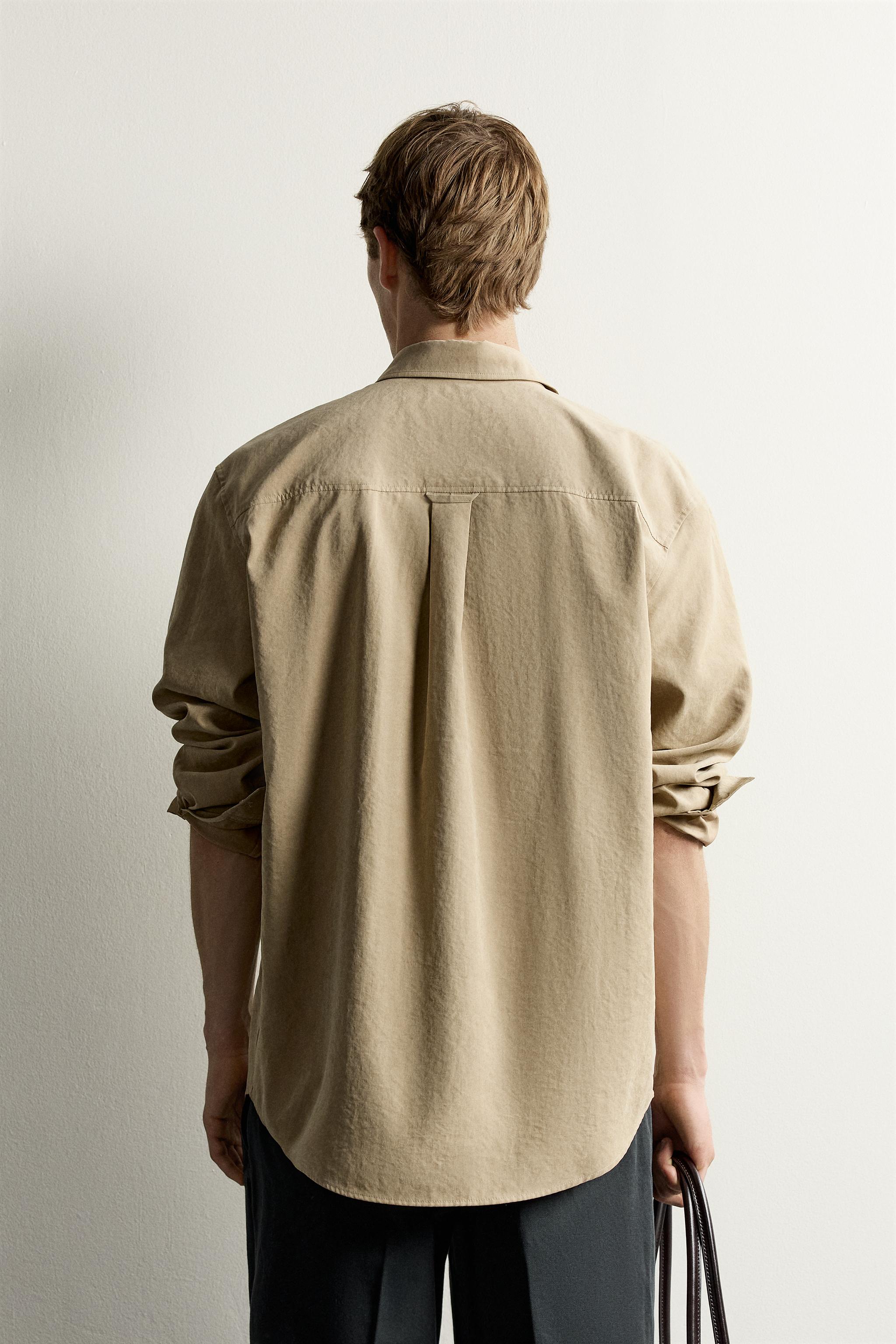Мужские рубашки Zara SOFT RELAXED FIT SHIRT — фото 3