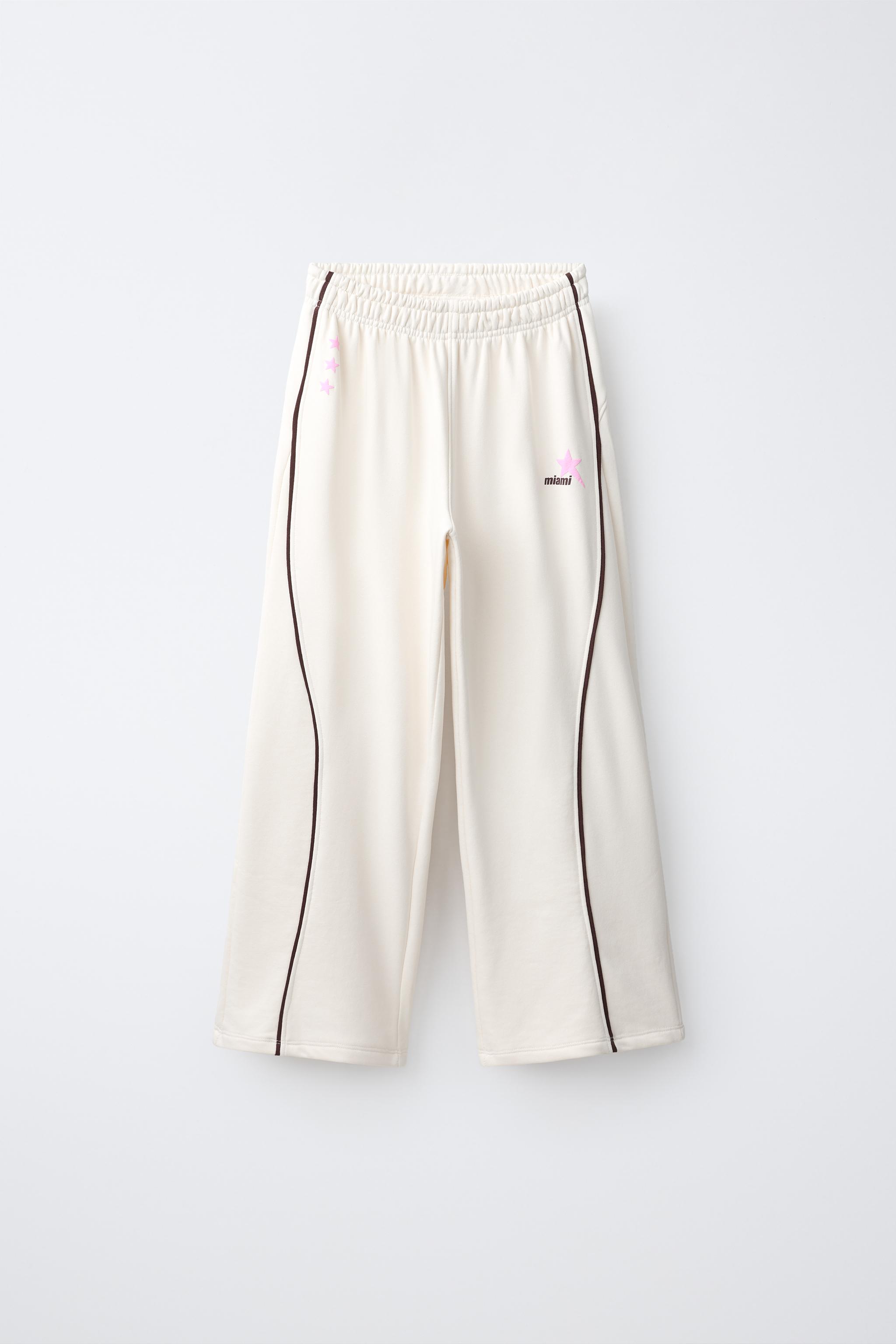 Детские брюки Zara CONTRAST PIPING WIDE-LEG PANTS — фото 2