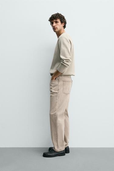 ORIGINS STRAIGHT ANKLE FIT JEANS - Light grey by Zara - Image 3