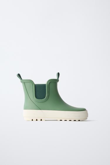 STRETCH WELLIES - Khaki Green by Zara