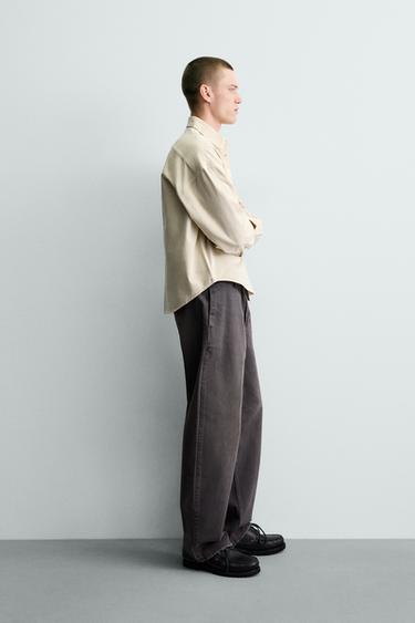 RELAXED FIT SHIRT - Oyster-white by Zara - Image 3