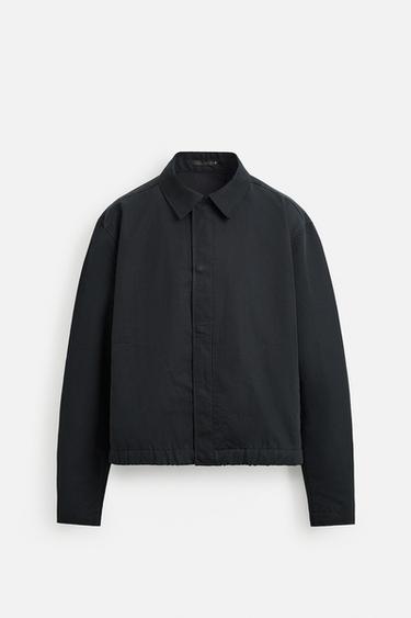 Zara WATER REPELLENT REGULAR FIT JACKET - Blue - Image 0