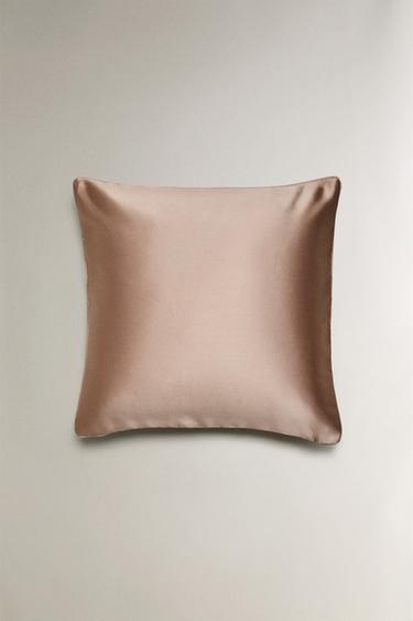 SATEEN CUSHION COVER - Pink by Zara - Image 0