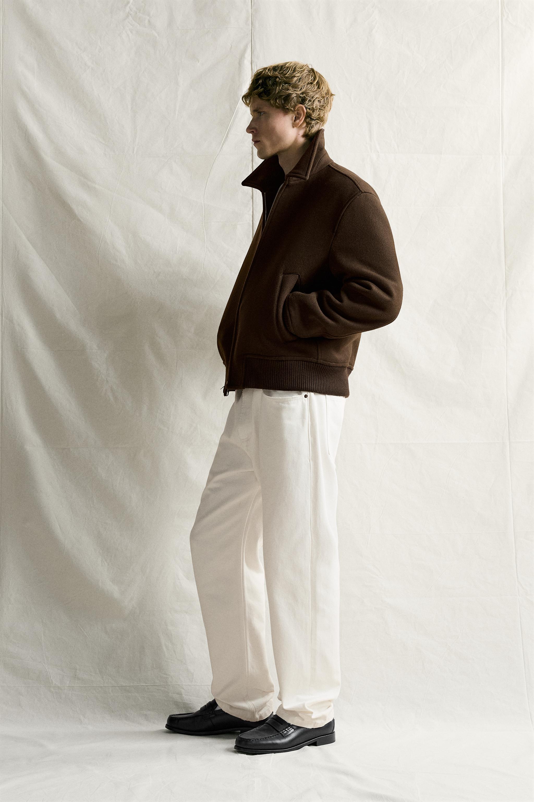 WOOL-BLEND REGULAR-FIT JACKET