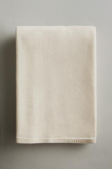COUVERTURE CACHEMIRE - Écru de Zara - Image 5