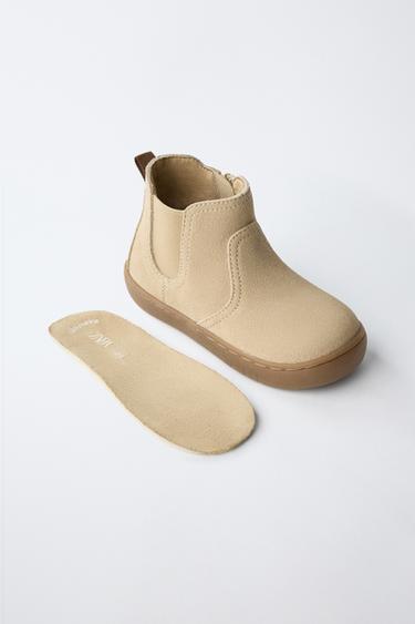 BAREFOOT LEATHER BOOTS - Sand Brown by Zara - Image 3