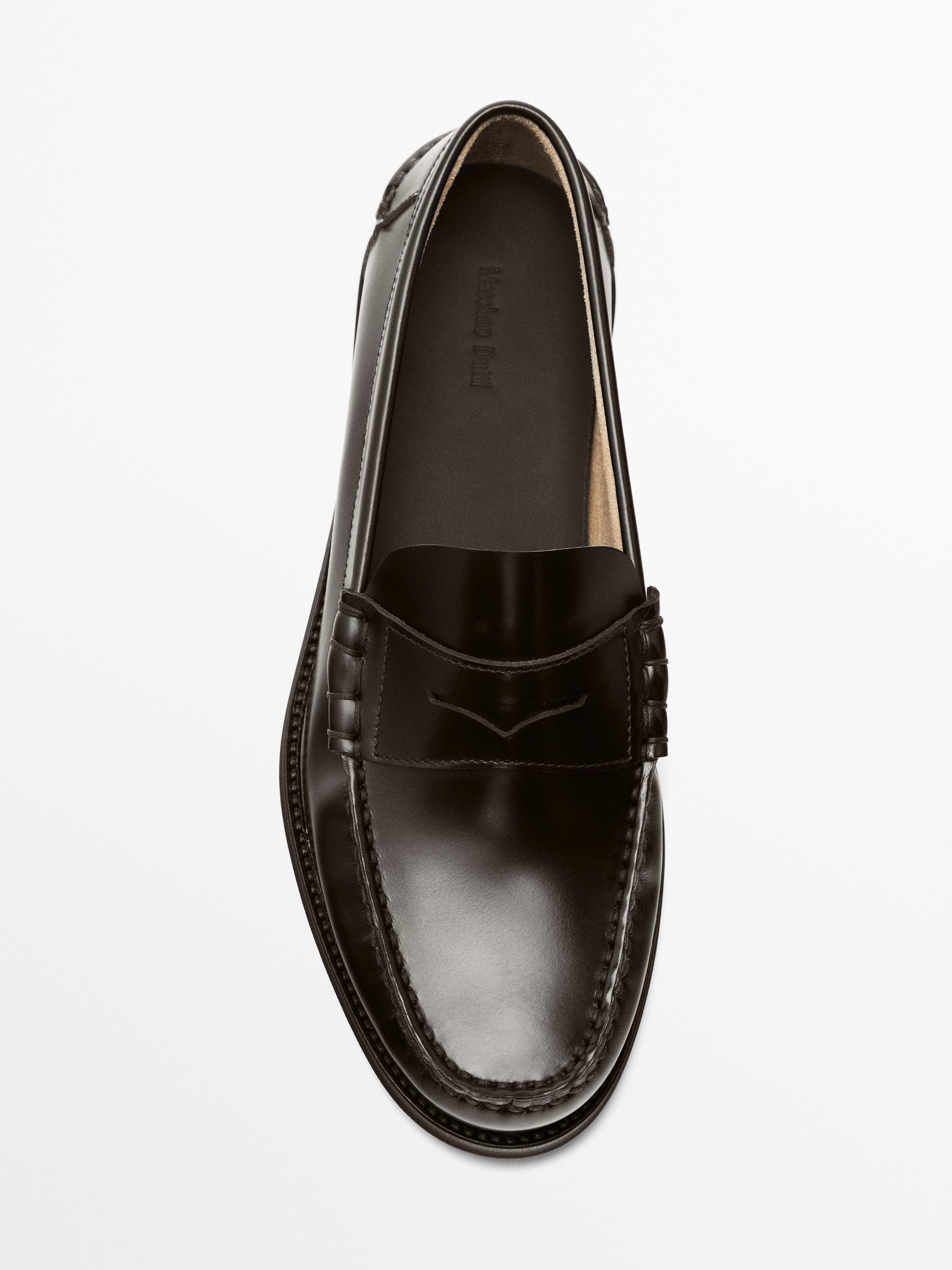 Mocassins cuir patte décorative