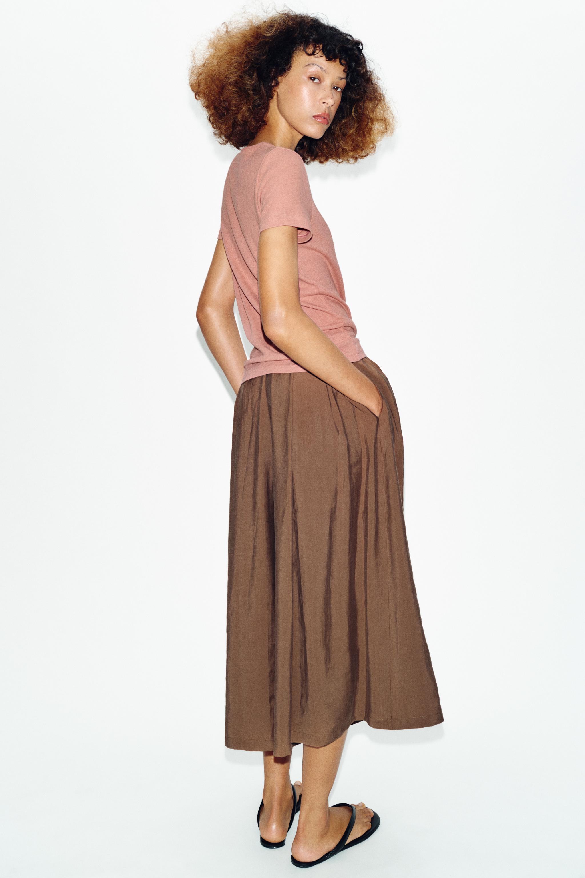 LINEN BLEND SHORT SLEEVE T-SHIRT