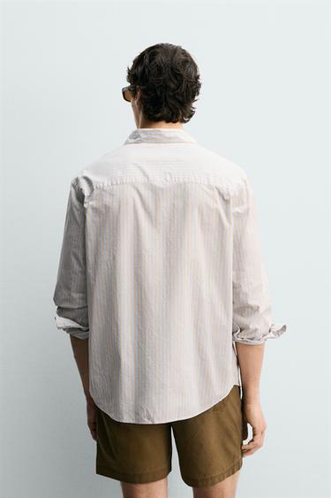 CHEMISE REGULAR FIT À RAYURES - Brown Stripes de Zara - Image 2