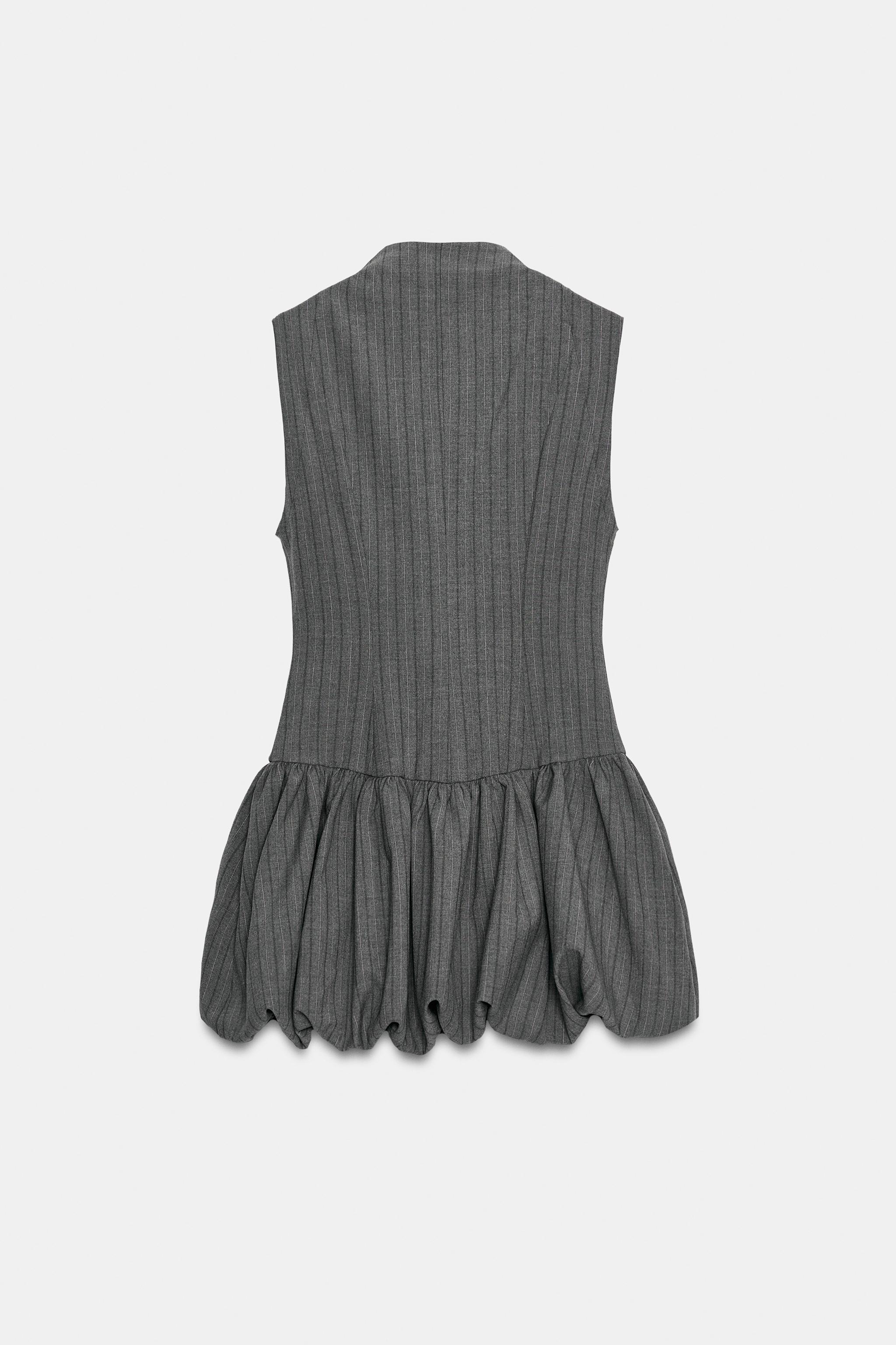 BUBBLE HEM MINI DRESS