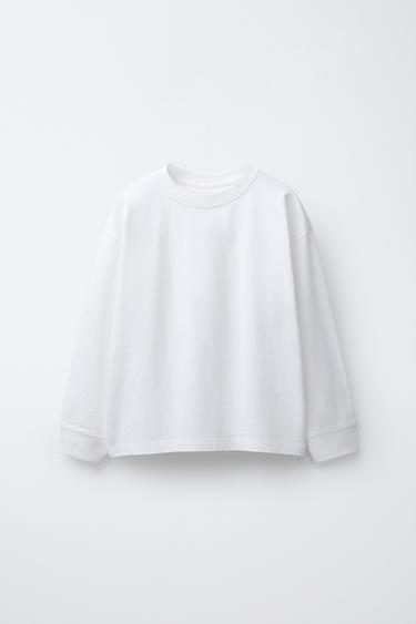 HEAVYWEIGHT FADED-EFFECT T-SHIRT - Ecru by Zara