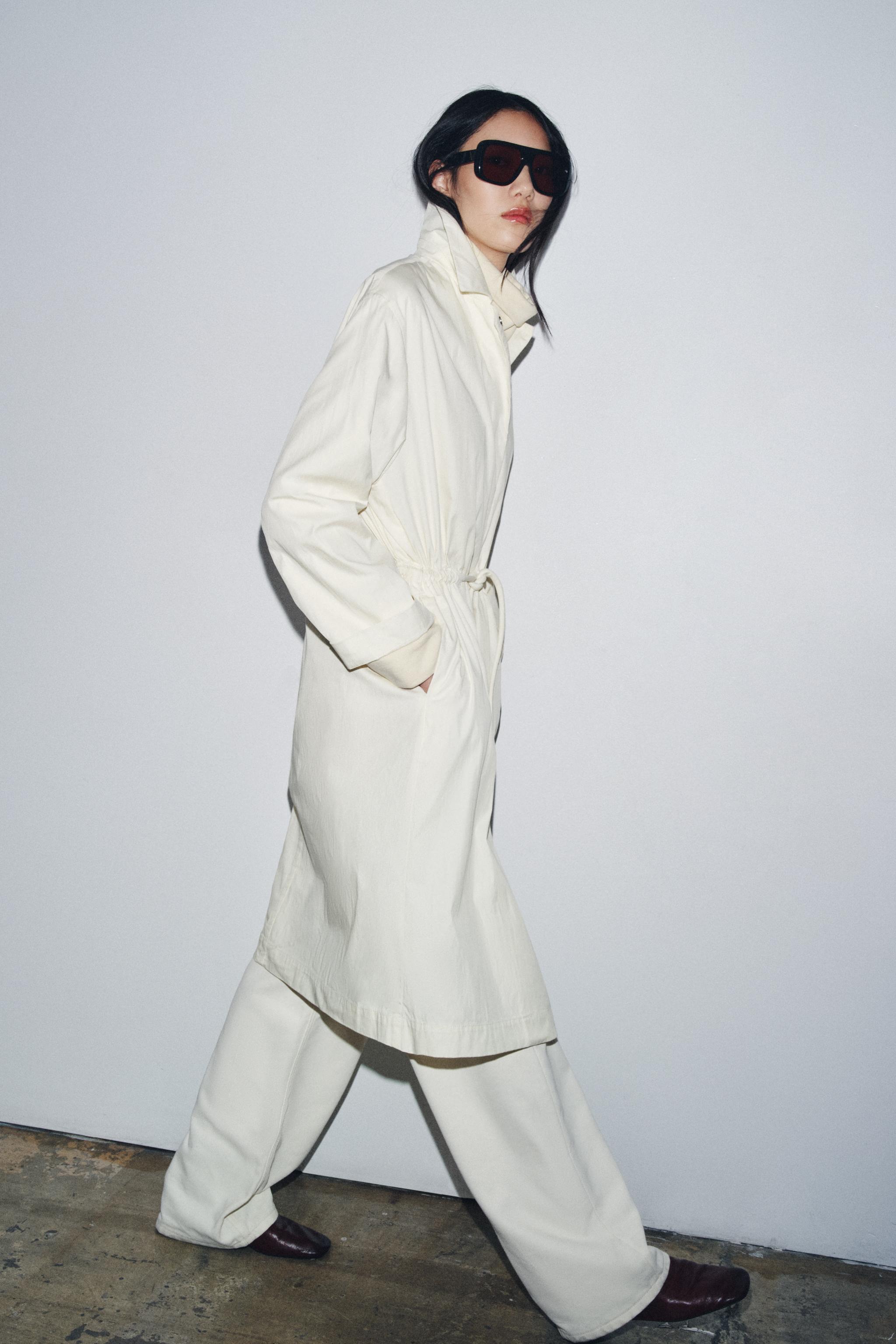 ソフトロングコート　ホワイト ZARA ホワイトコート – レディース | ZARA
