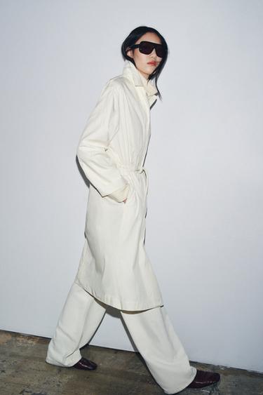TRENCH OVERSIZE ZW COLLECTION - Blanc cassé de Zara - Image 1