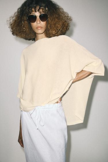 SUÉTER DE TRICÔ LISO - Cru da Zara