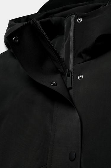 VESTE REMBOURRÉE COUPE-VENT ET DÉPERLANTE - Noir de Zara - Image 8