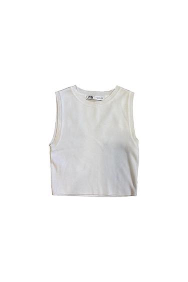 BASIC CROPPED KNIT TOP