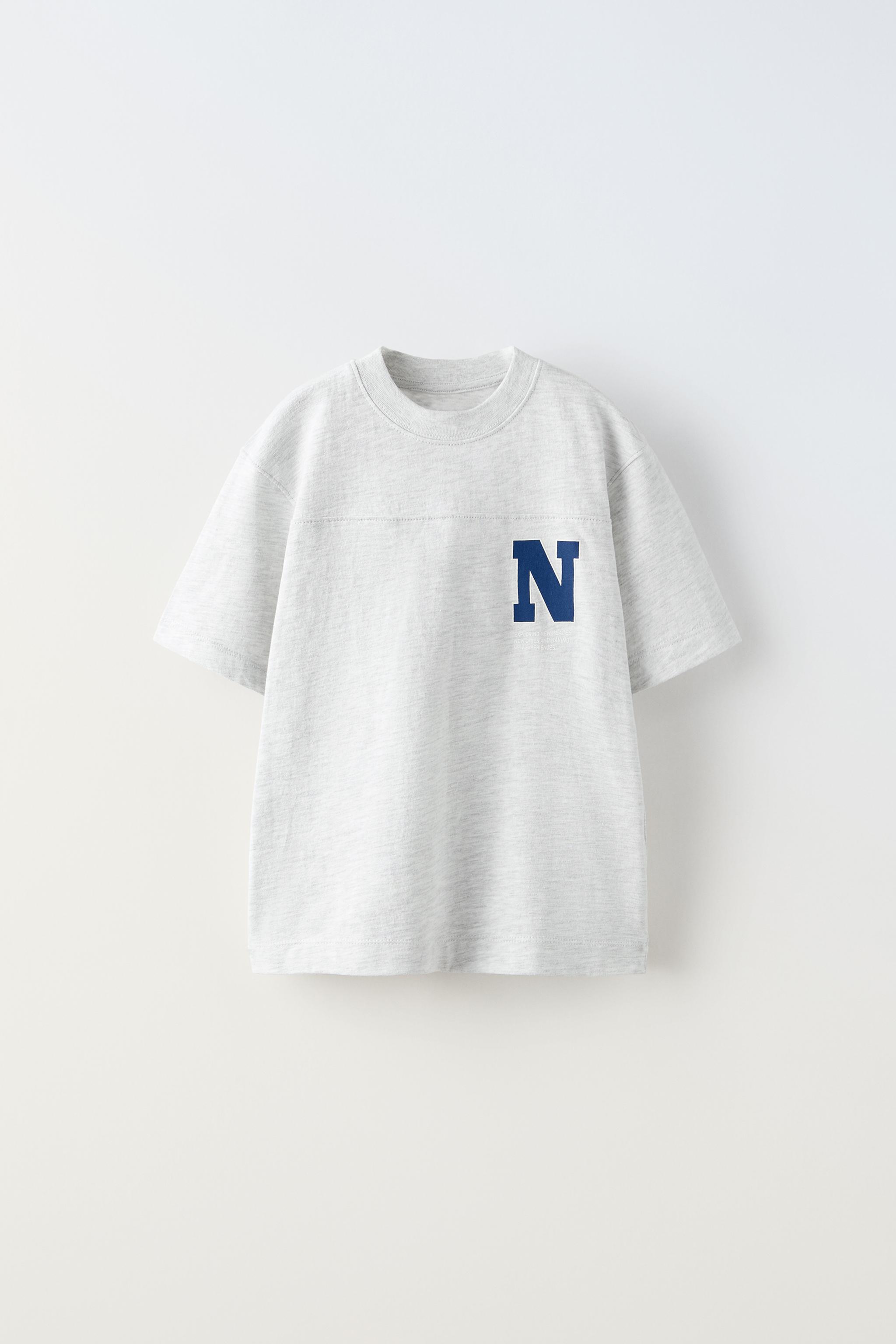 プラッシュジャージー Tシャツ＆ストライプバミューダパンツ セットアップ - グレーマール | ZARA Japan / 日本