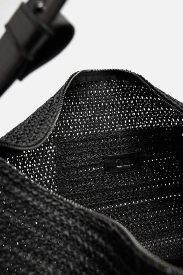 BRAIDED SHOULDER BAG - Black by Zara - Image 5