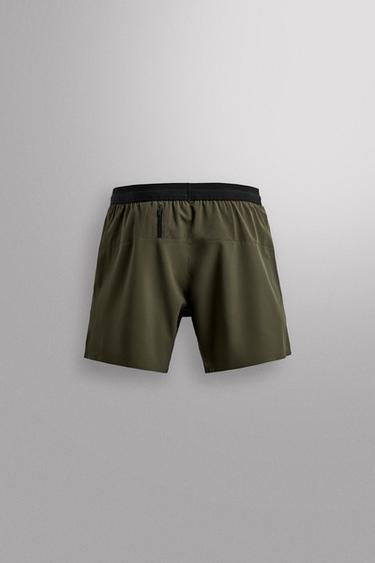 SHORT BASIQUE ENTRAÎNEMENT - Kaki de Zara - Image 7