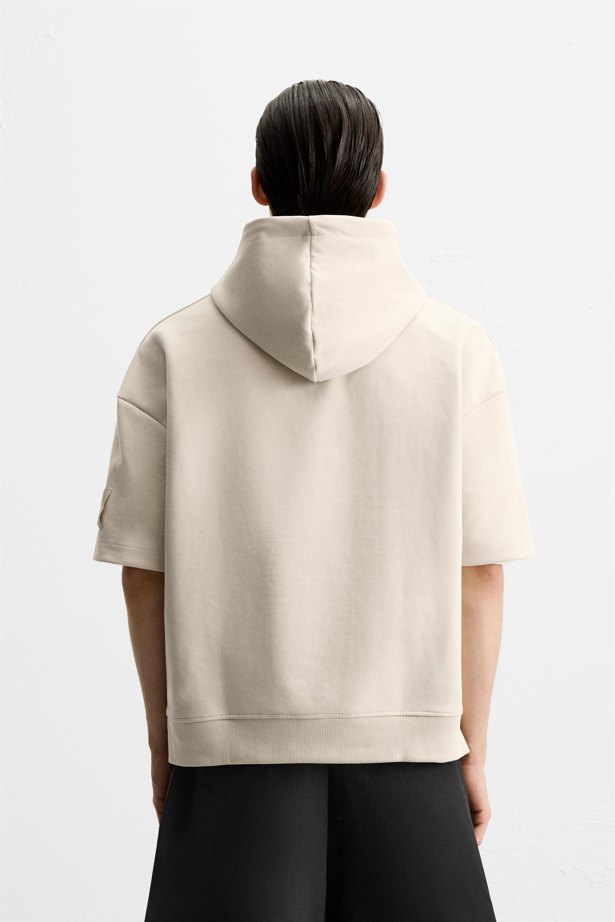 テクニカル フーディスウェットシャツ - モールグレー | ZARA