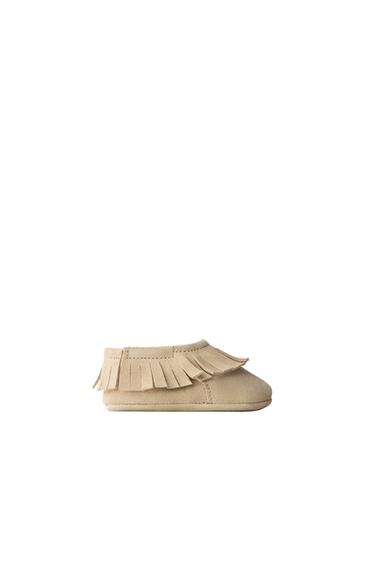 ZAPATO PIEL - Marrón Arena de Zara