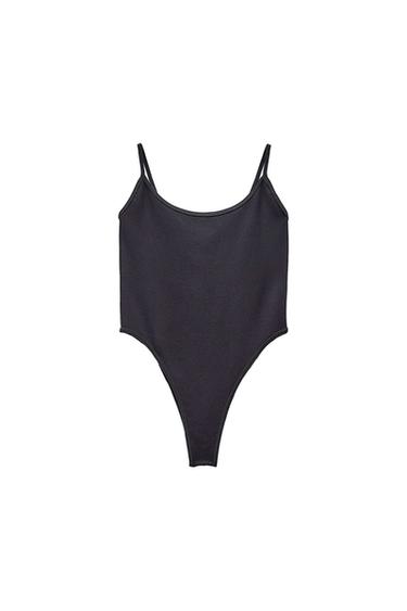 POLYAMIDE STRETCH BODYCON BODYSUIT