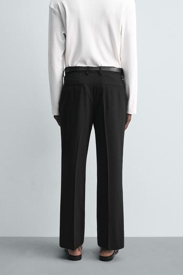 LOOSE-FITTING FLARED TROUSERS - Black by Zara - Image 2