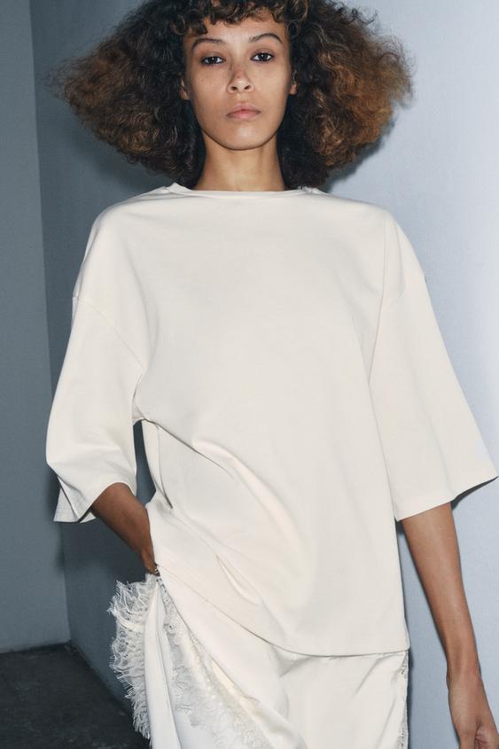 COMBINATION LACE T-SHIRT