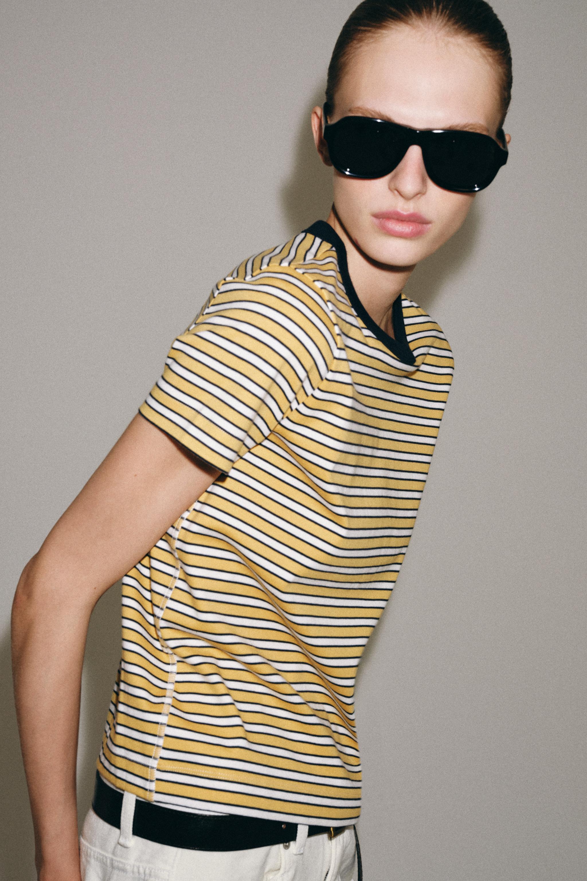 INTERLOCK SHORT SLEEVE T-SHIRT — yellow
