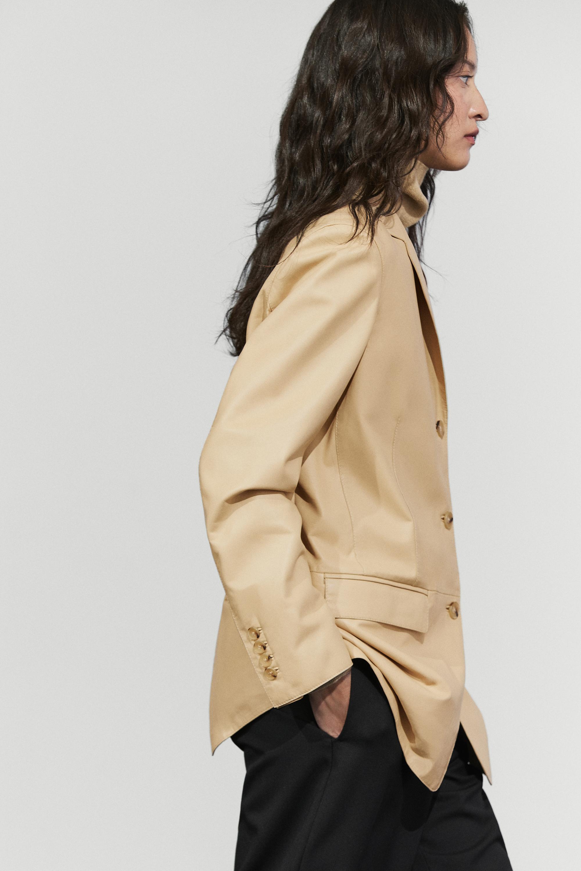 Nappa leather blazer