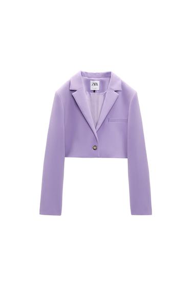 CROPPED BUTTONED BLAZER