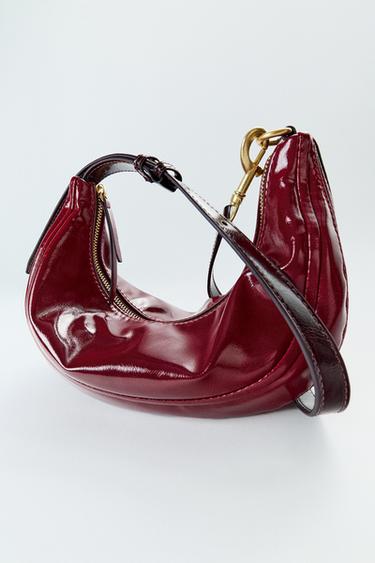 BORSA A SPALLA OVALE - Rosso di Zara