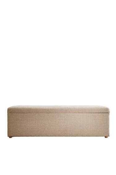 LARGE STORAGE BENCH - Light beige by Zara