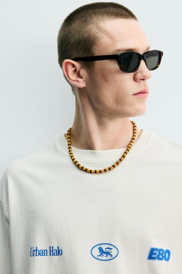 CONTRAST PRINTED SLOGAN T-SHIRT - White by Zara - Image 5