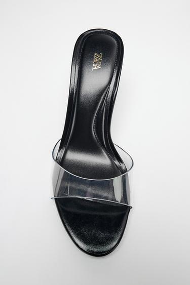 GUỐC CAO GÓT QUAI NHỰA VINYL - Trong suốt từ Zara